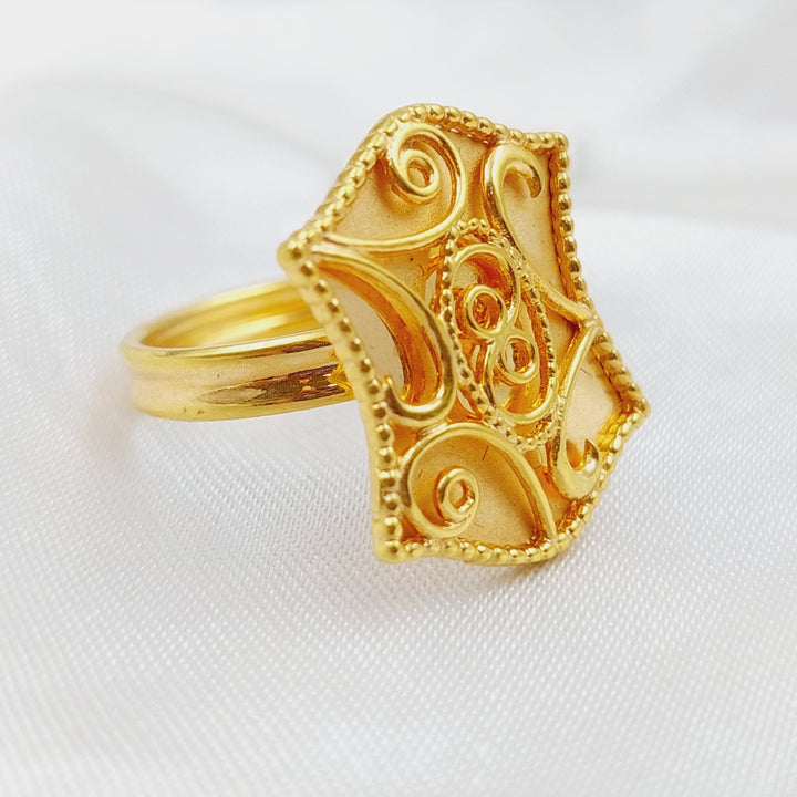 21K Gold Classic Ring by Saeed Jewelry - Image 1