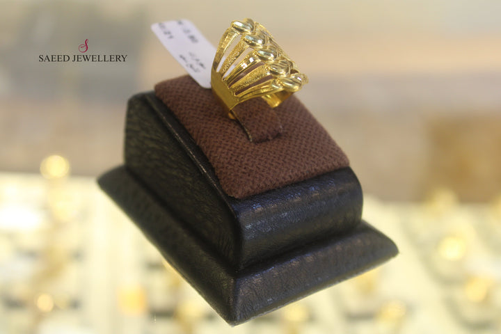 21K Gold Classic Ring by Saeed Jewelry - Image 3