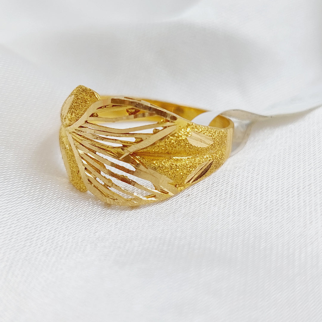 21K Gold Classic Ring by Saeed Jewelry - Image 3