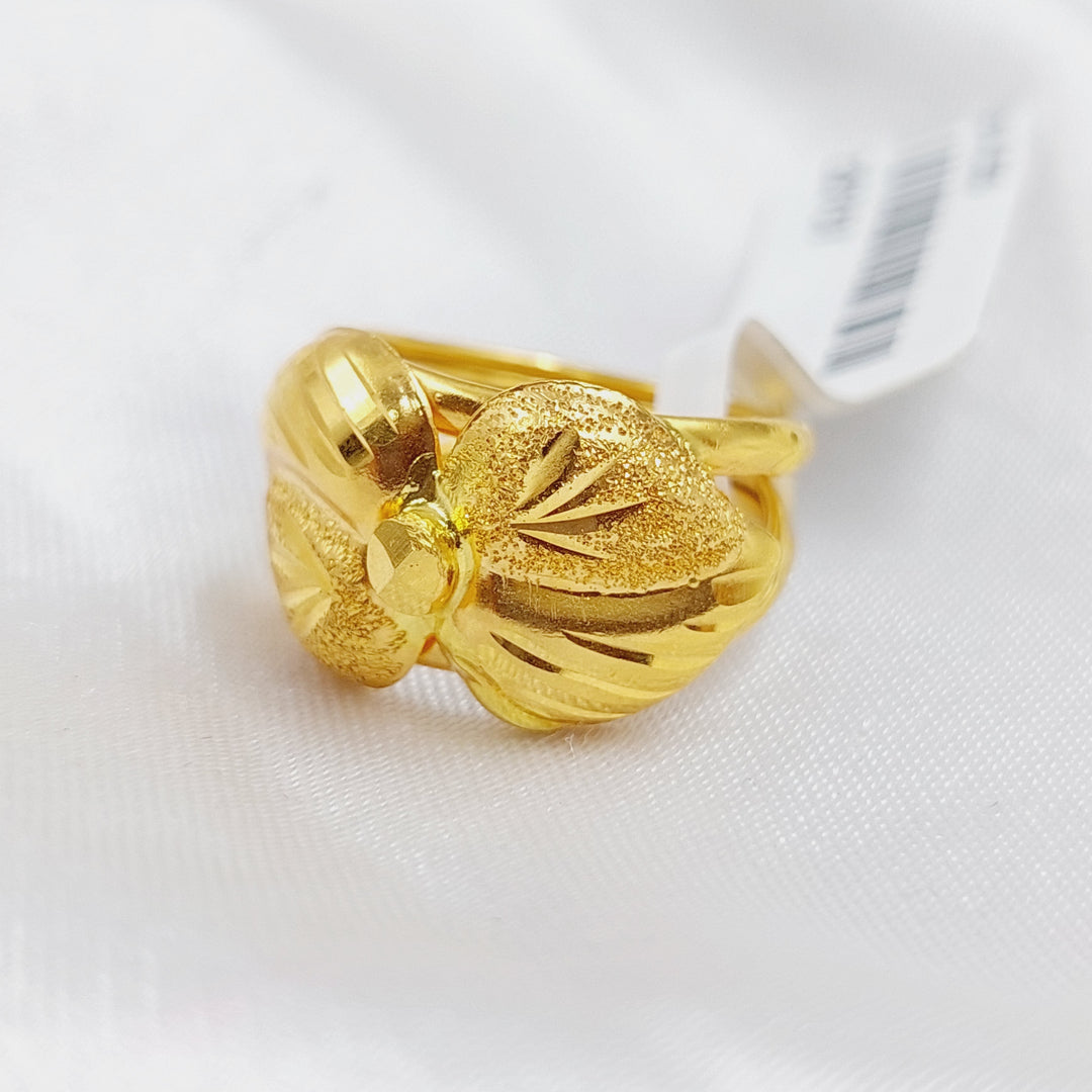 21K Gold Classic Ring by Saeed Jewelry - Image 2