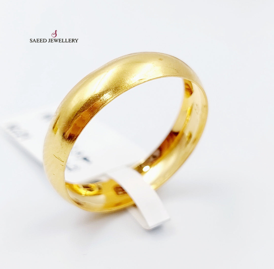 21K Gold Classic Wedding Ring by Saeed Jewelry - Image 9