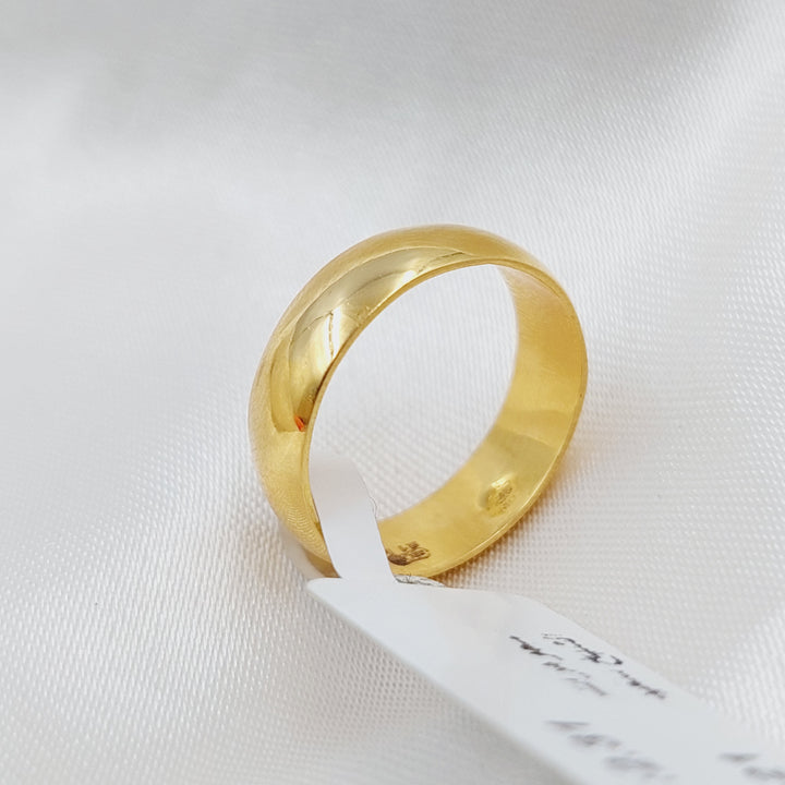 21K Gold Classic Wedding Ring by Saeed Jewelry - Image 4