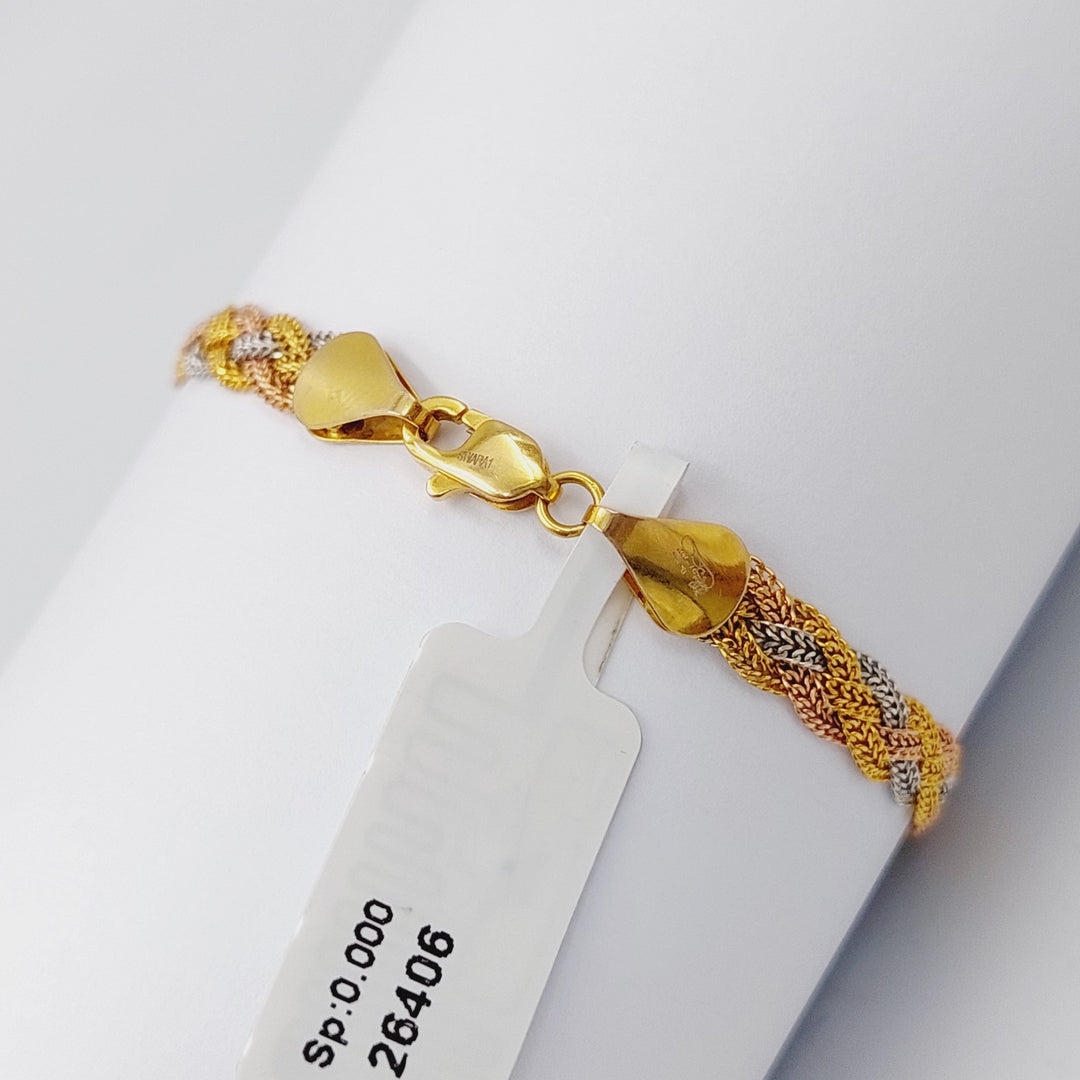 21K Gold Colored Bracelet by Saeed Jewelry - Image 7