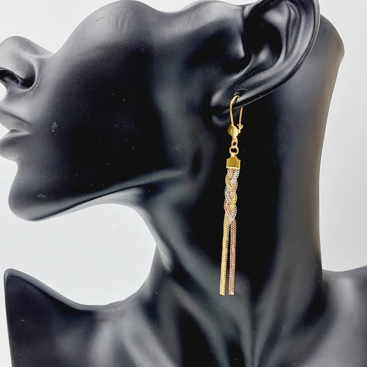 21K Gold Colored Earrings by Saeed Jewelry - Image 2