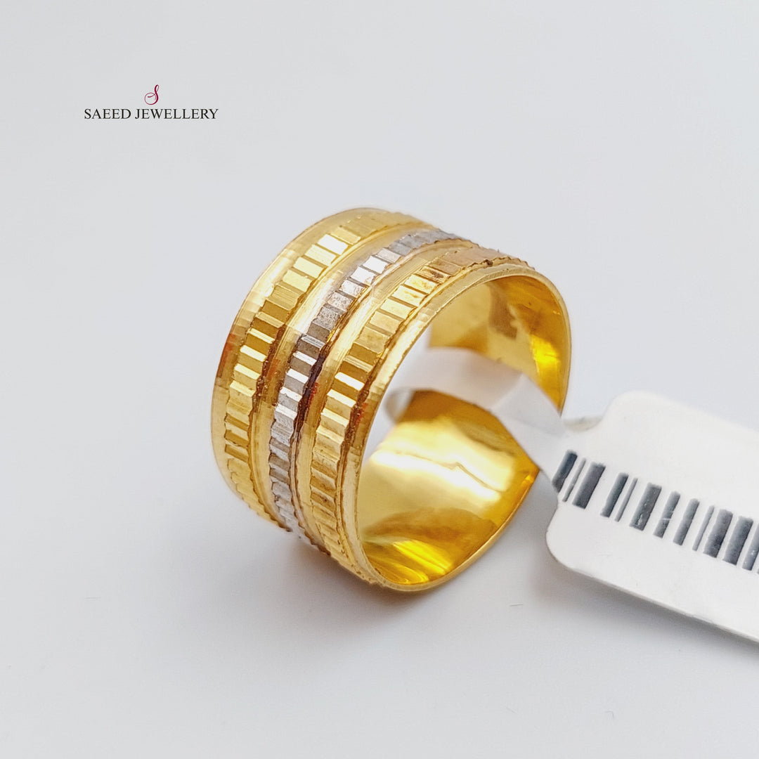 21K Gold Colored Wedding Ring by Saeed Jewelry - Image 1