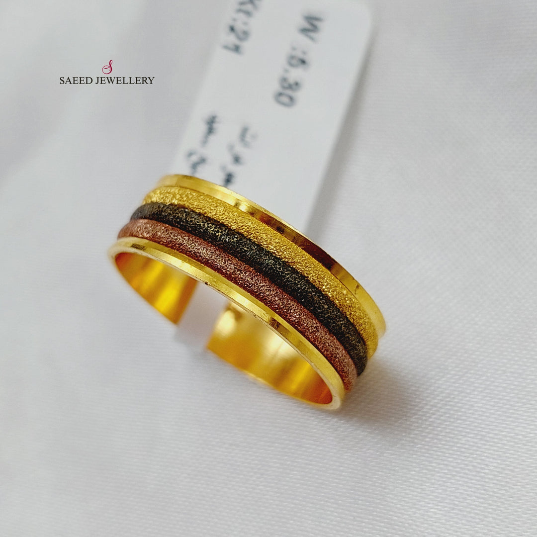 21K Gold Colored Wedding Ring by Saeed Jewelry - Image 2