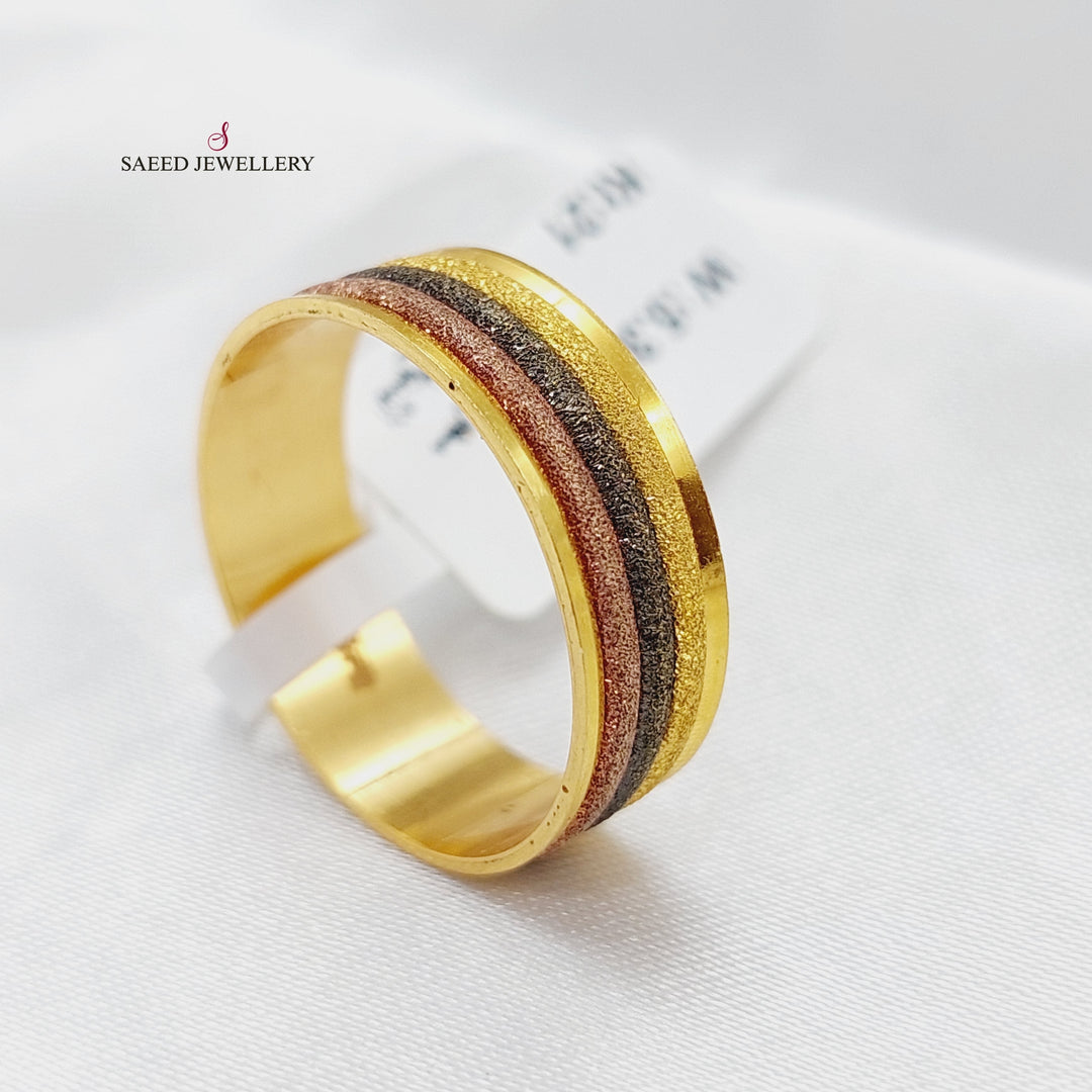 21K Gold Colored Wedding Ring by Saeed Jewelry - Image 3