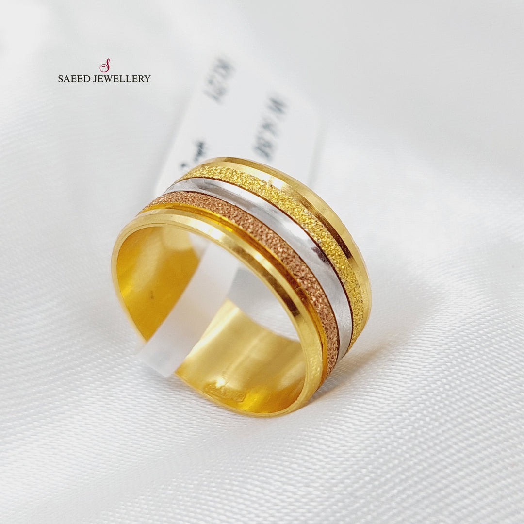 21K Gold Colored Wedding Ring by Saeed Jewelry - Image 3