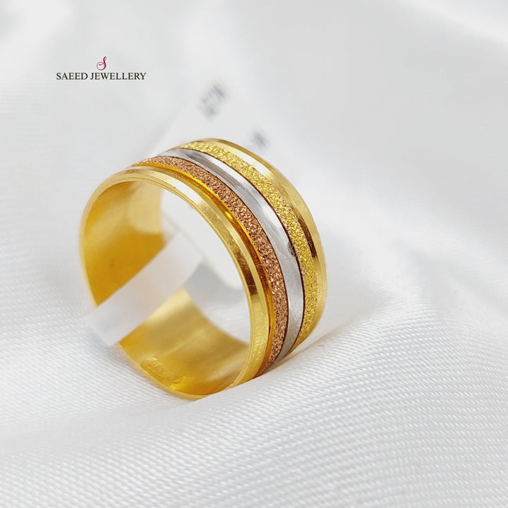 21K Gold Colored Wedding Ring by Saeed Jewelry - Image 4