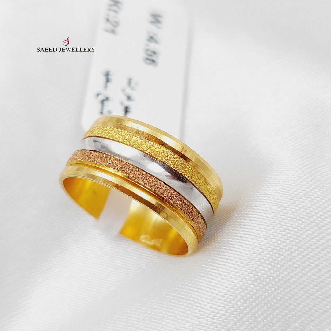 21K Gold Colored Wedding Ring by Saeed Jewelry - Image 1