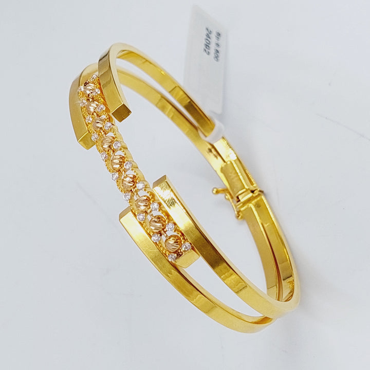 21K Gold Colorful Fancy Bracelet by Saeed Jewelry - Image 2