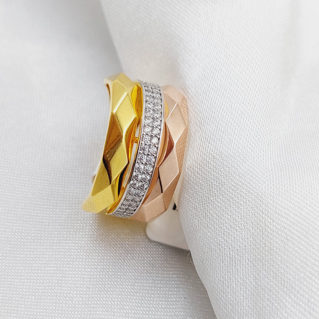 21K Gold Colorful Fancy Ring by Saeed Jewelry - Image 1