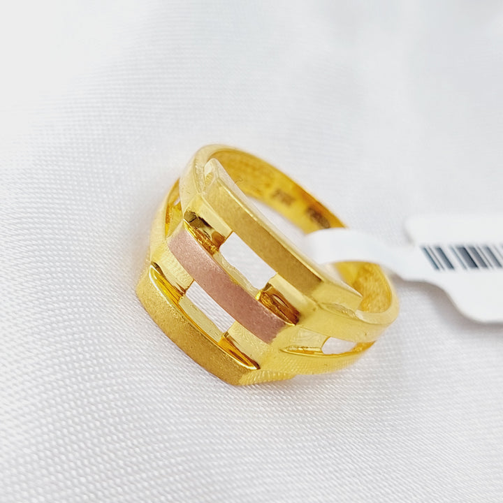 21K Gold Colorful Fancy Ring by Saeed Jewelry - Image 5