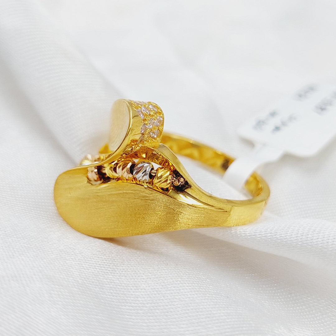 21K Gold Colorful Fancy Ring by Saeed Jewelry - Image 5