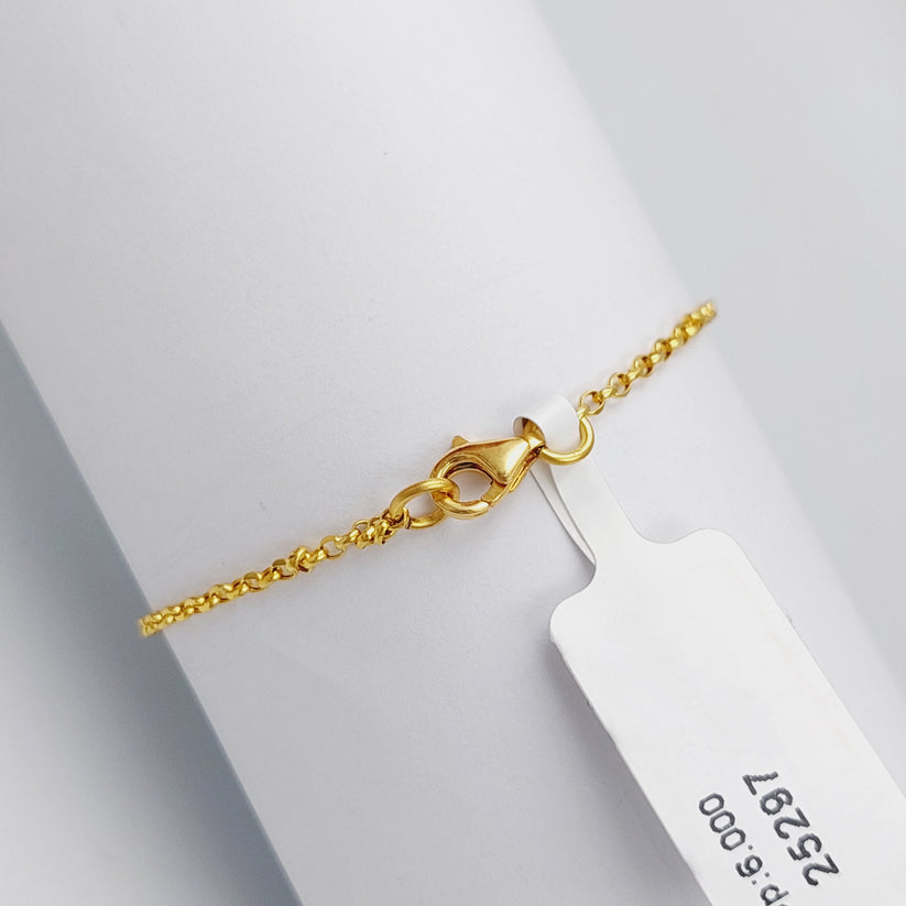 21K Gold Dad's Love Bracelet by Saeed Jewelry - Image 2