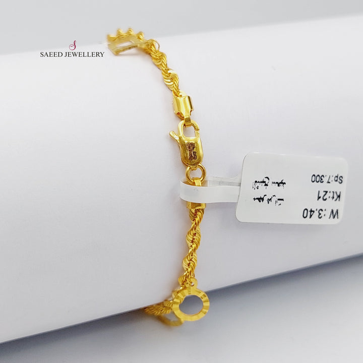 21K Gold Danadish Bracelet by Saeed Jewelry - Image 2