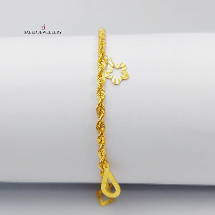 21K Gold Danadish Bracelet by Saeed Jewelry - Image 3