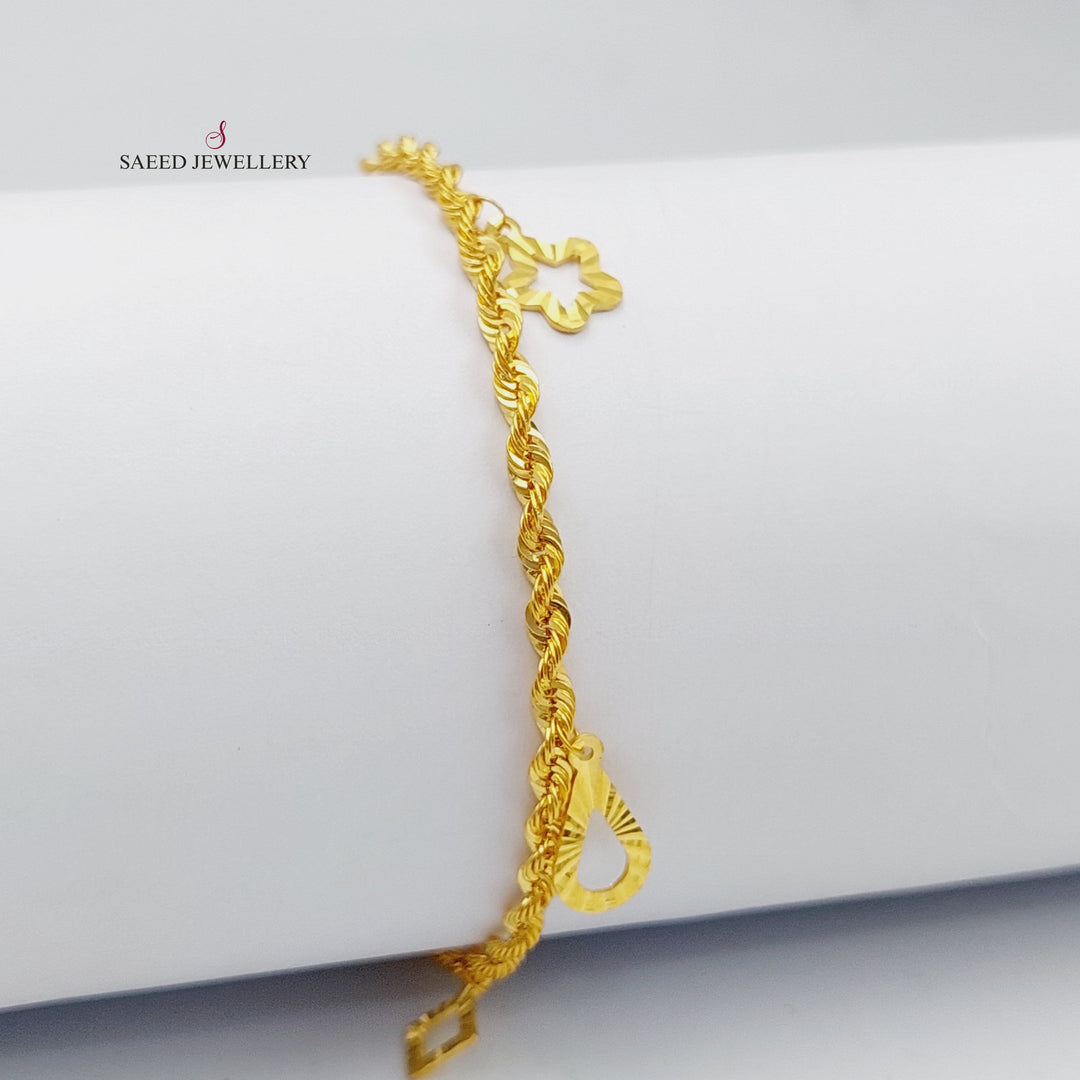 21K Gold Danadish Bracelet by Saeed Jewelry - Image 6