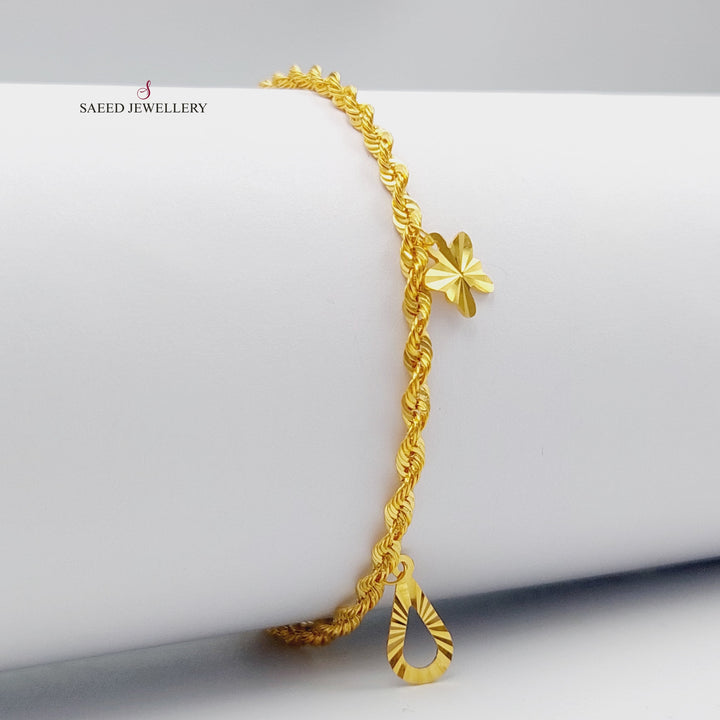 21K Gold Danadish Bracelet by Saeed Jewelry - Image 4