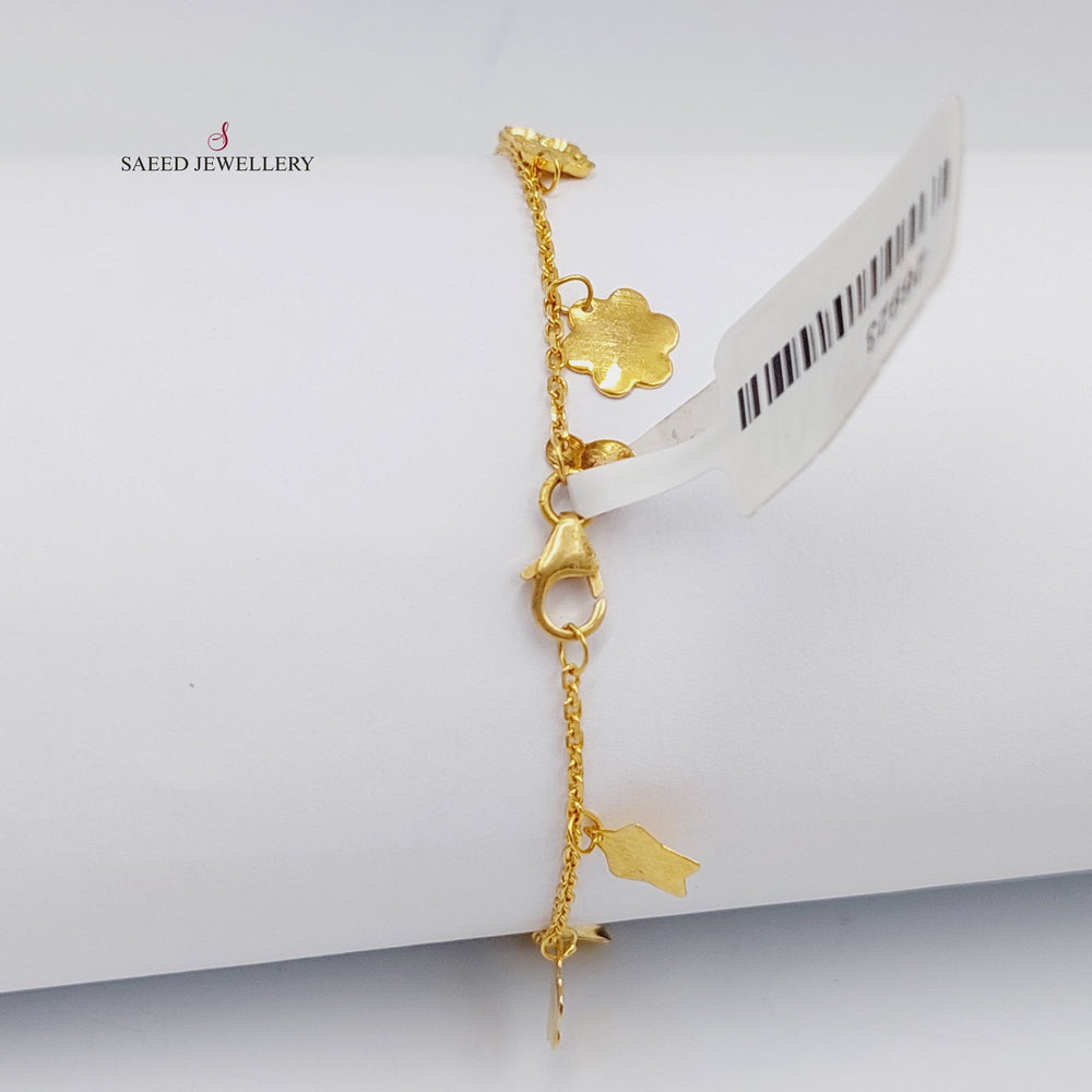 21K Gold Danadish Bracelet by Saeed Jewelry - Image 2