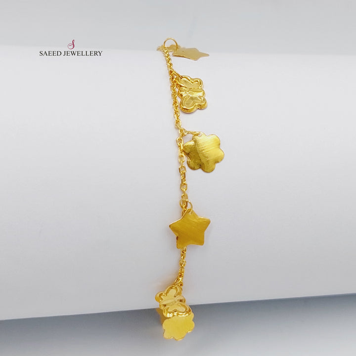 21K Gold Danadish Bracelet by Saeed Jewelry - Image 3