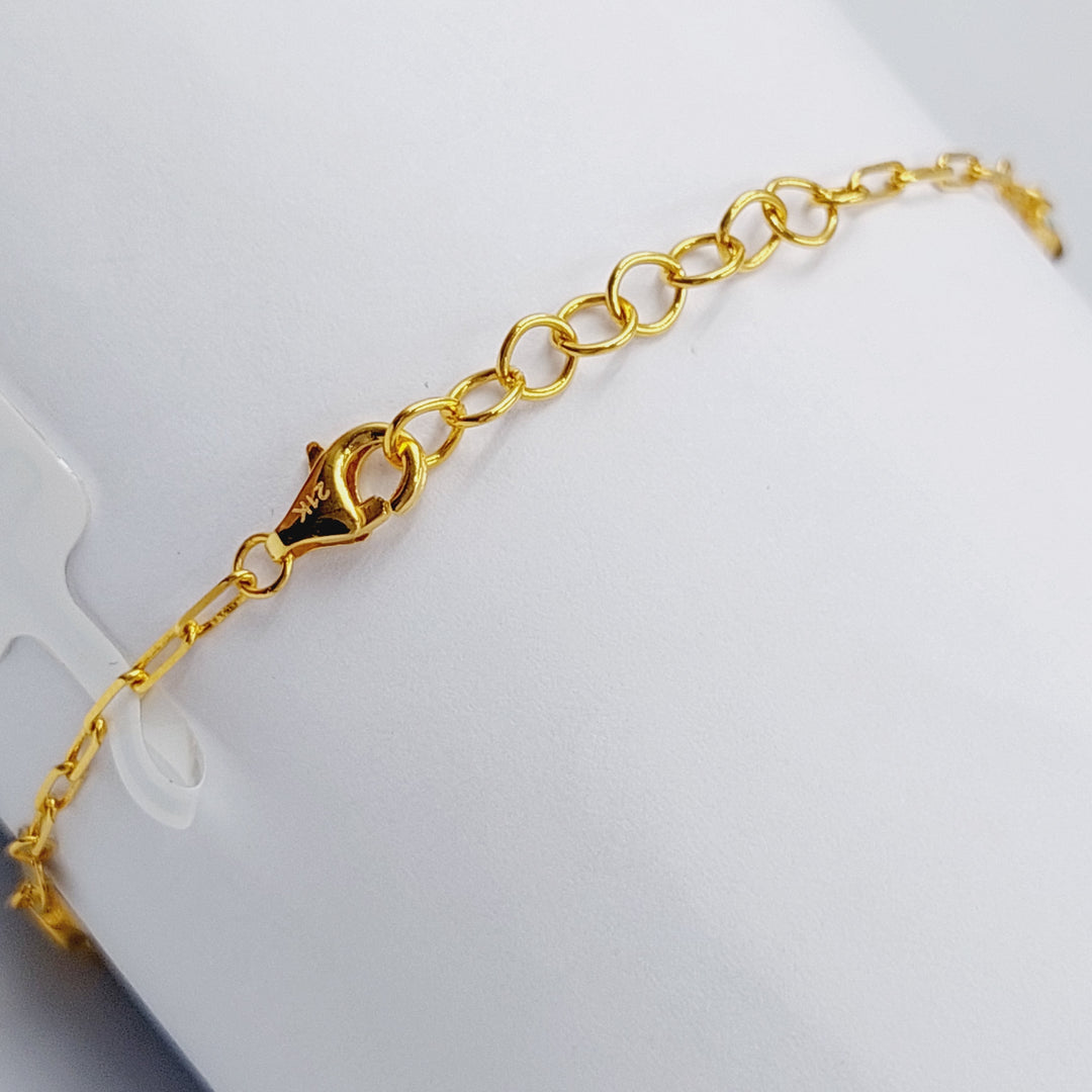 21K Gold Ein Zarqa Bracelet by Saeed Jewelry - Image 3