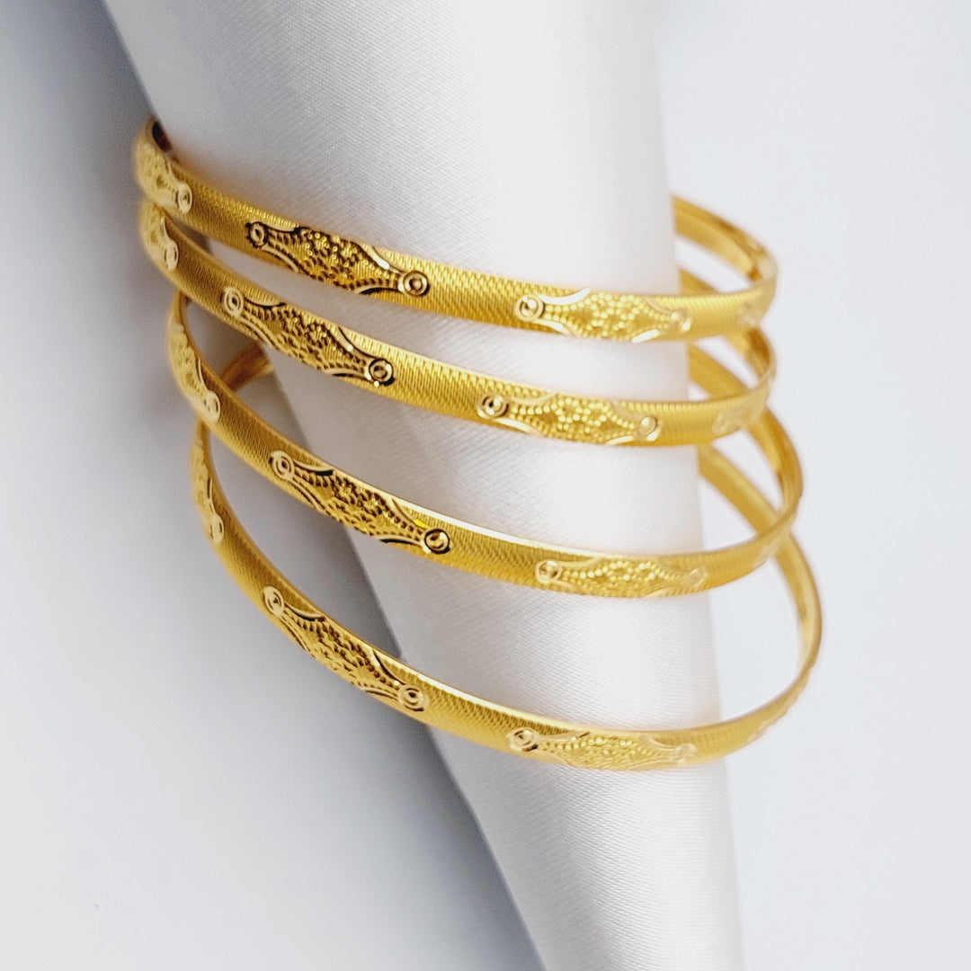 21K Emirati Bangle Made of 21K Yellow Gold by Saeed Jewelry-22914