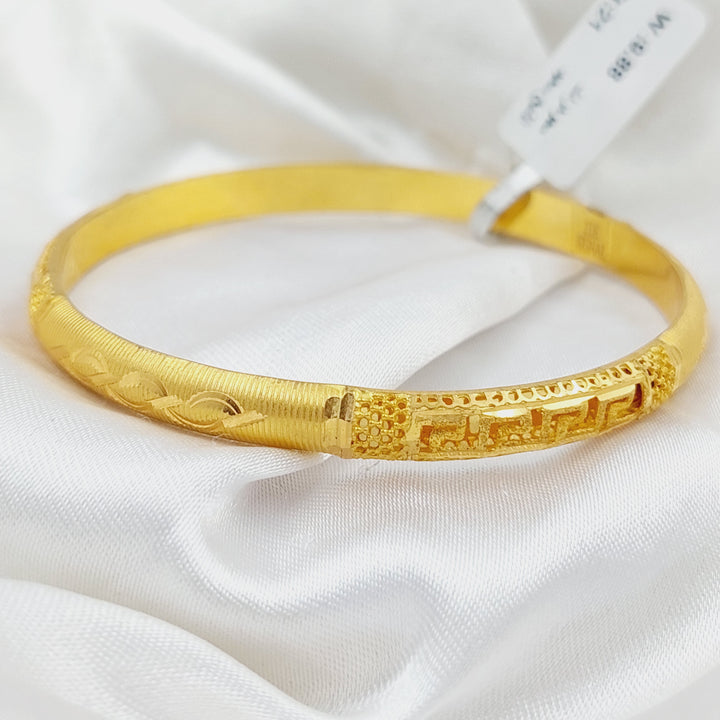 21K Emirati Bangle Made of 21K Yellow Gold by Saeed Jewelry-23040