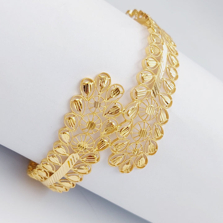 21K Gold Emirati Bracelet by Saeed Jewelry - Image 2