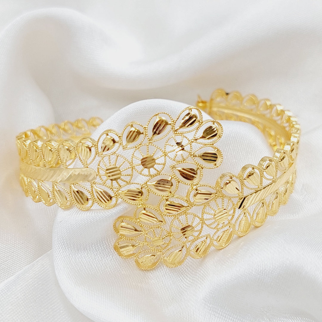 21K Gold Emirati Bracelet by Saeed Jewelry - Image 4