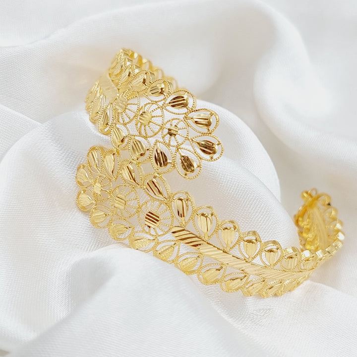 21K Gold Emirati Bracelet by Saeed Jewelry - Image 1