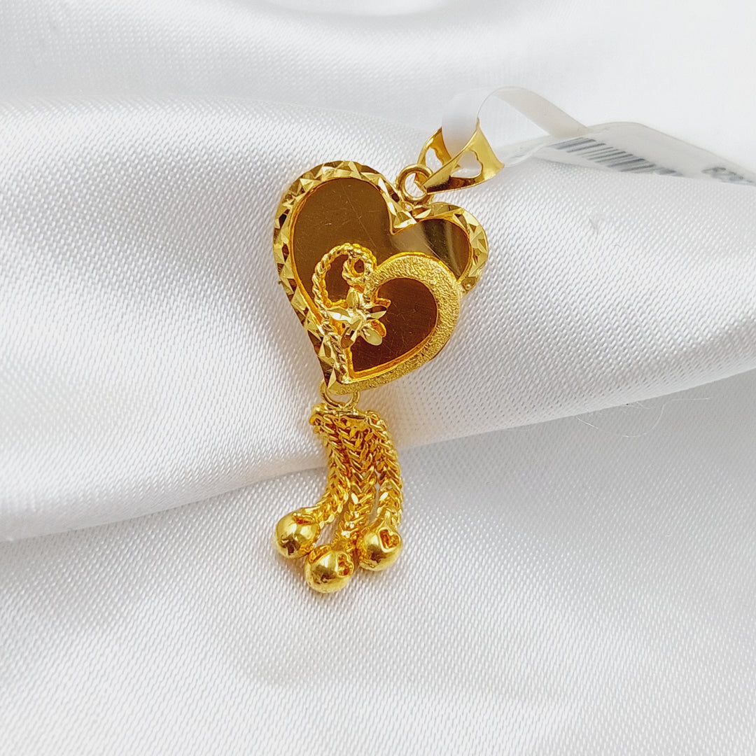 21K Gold Emirati Pendant by Saeed Jewelry - Image 4