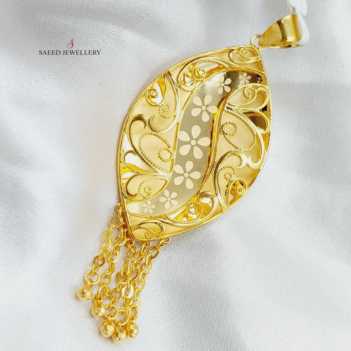 21K Gold Emirati Pendant by Saeed Jewelry - Image 1