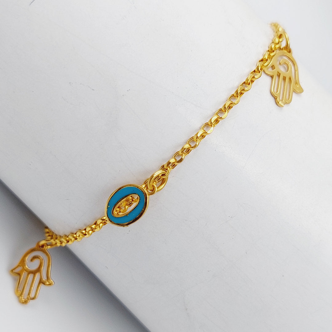 21K Gold Enamel Bracelet by Saeed Jewelry - Image 1