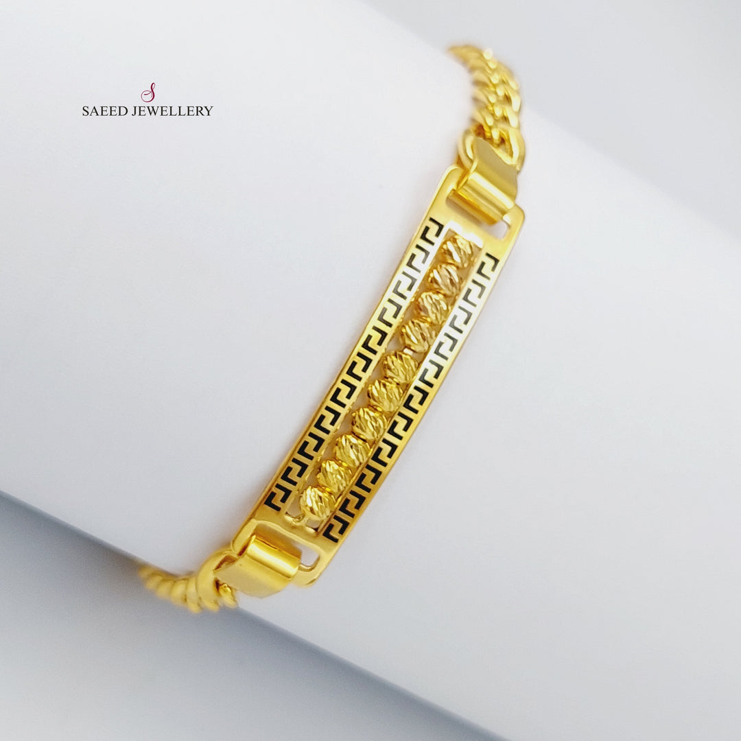 21K Gold Enamel Bracelet by Saeed Jewelry - Image 1