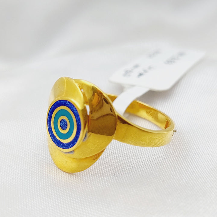 21K Gold Enamel Ring by Saeed Jewelry - Image 5