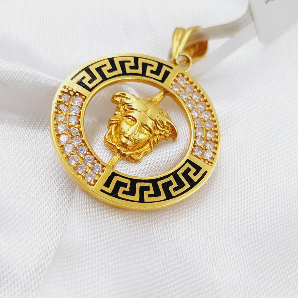 21K Gold Enamel's Pendant by Saeed Jewelry - Image 2