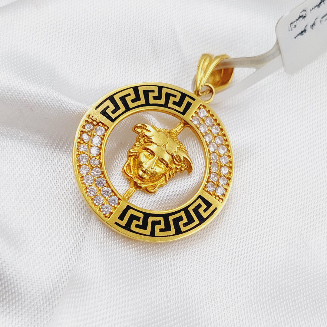 21K Gold Enamel's Pendant by Saeed Jewelry - Image 1