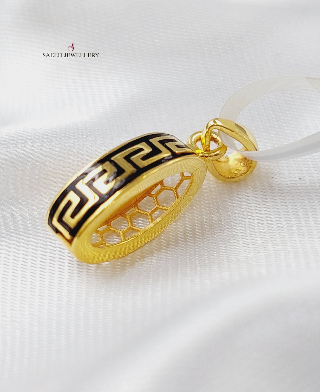 21K Gold Enamel's Pendant by Saeed Jewelry - Image 4