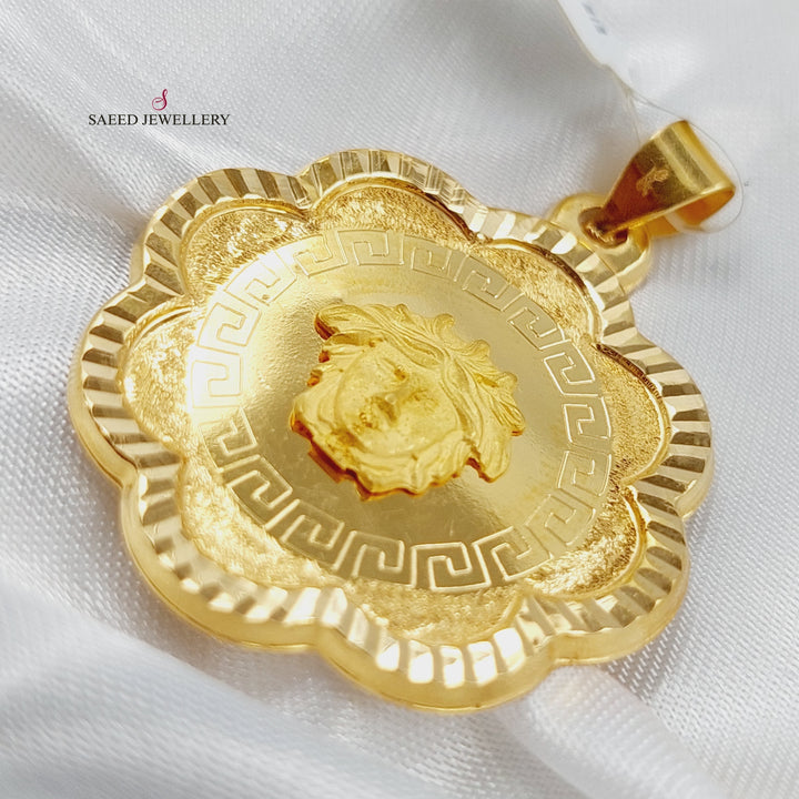 21K Gold Enamel's Pendant by Saeed Jewelry - Image 4