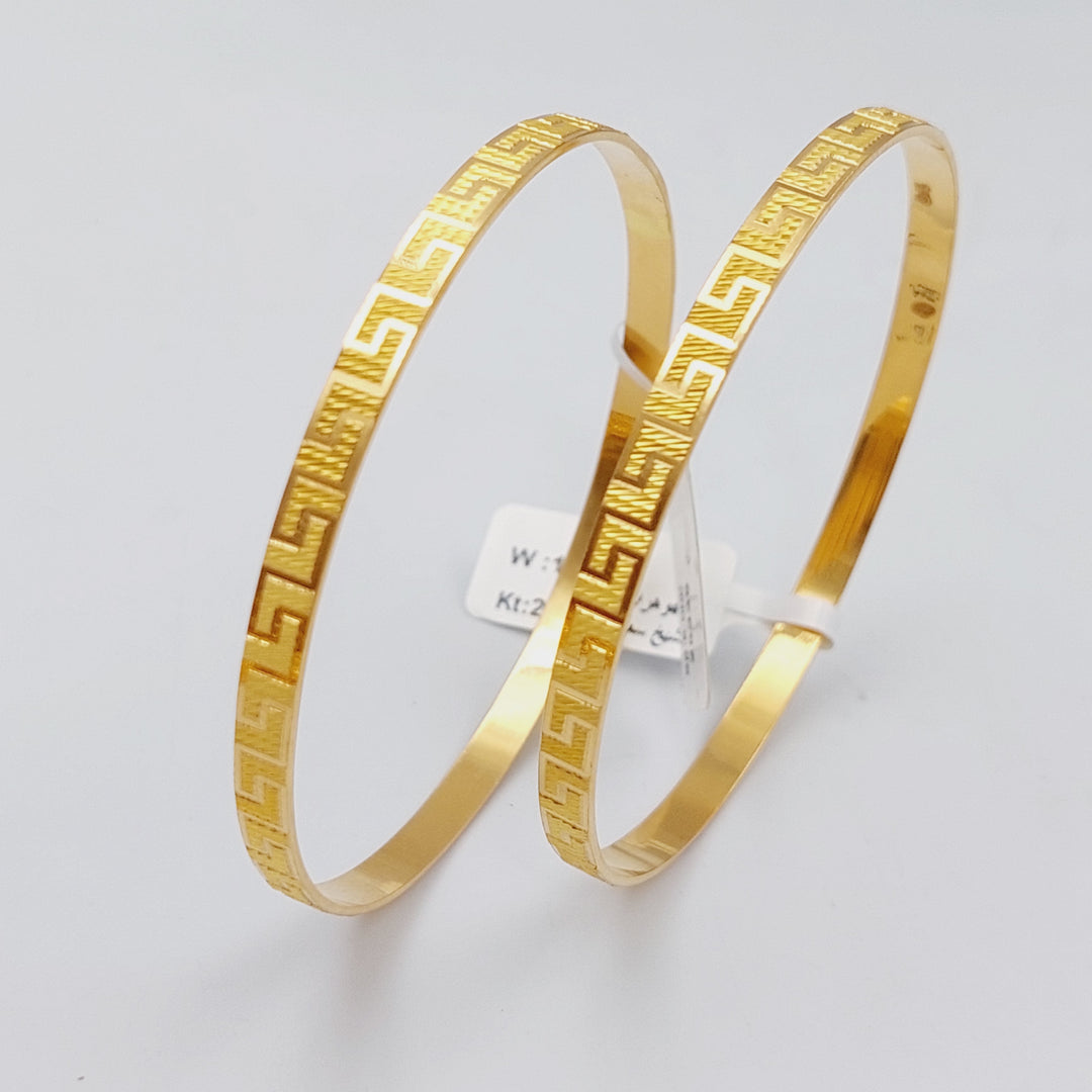 21K Gold Virna Bangle by Saeed Jewelry - Image 1