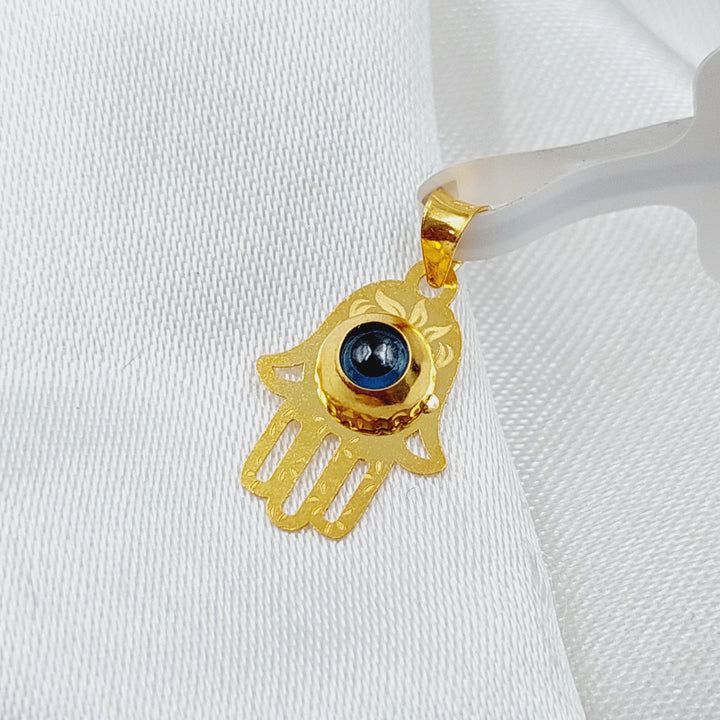 21K Gold Eye Pendant by Saeed Jewelry - Image 4