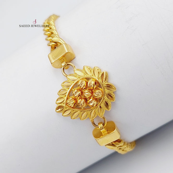 21K Gold Fancy Bracelet by Saeed Jewelry - Image 2