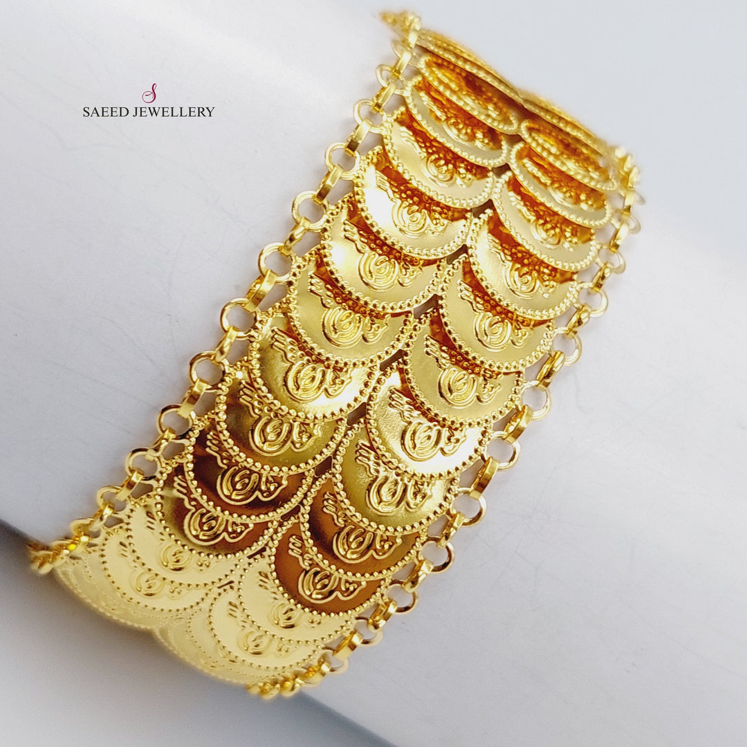 21K Gold Fancy Bracelet by Saeed Jewelry - Image 3