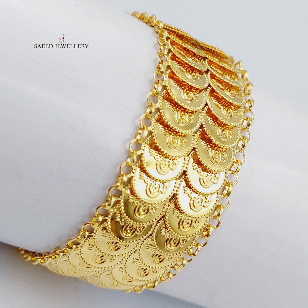 21K Gold Fancy Bracelet by Saeed Jewelry - Image 4