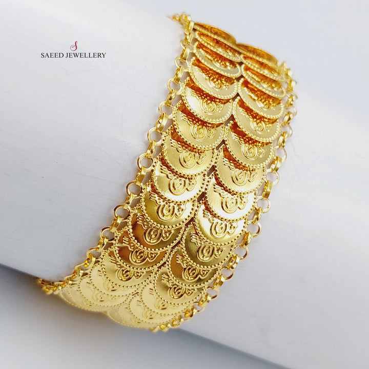 21K Gold Fancy Bracelet by Saeed Jewelry - Image 1