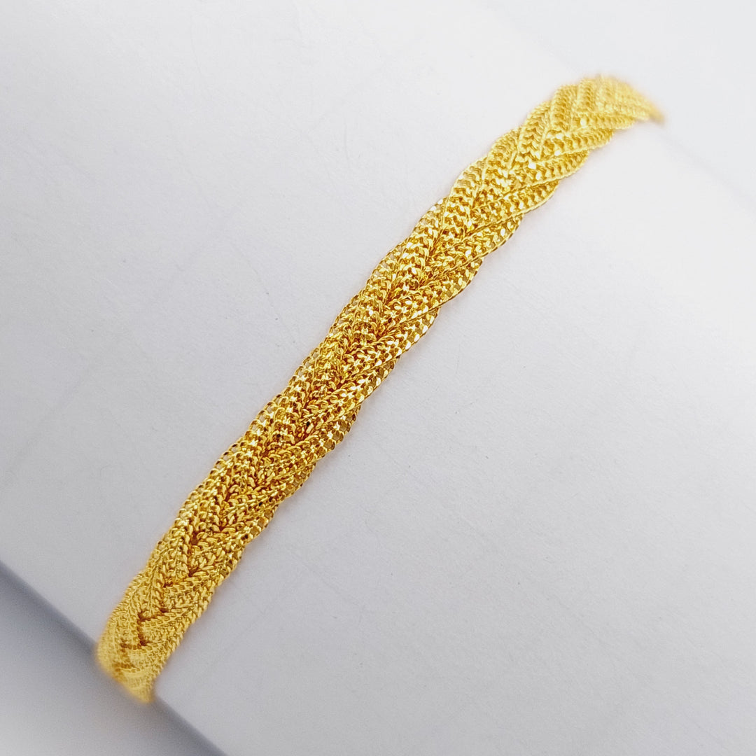 21K Gold Fancy Bracelet by Saeed Jewelry - Image 9