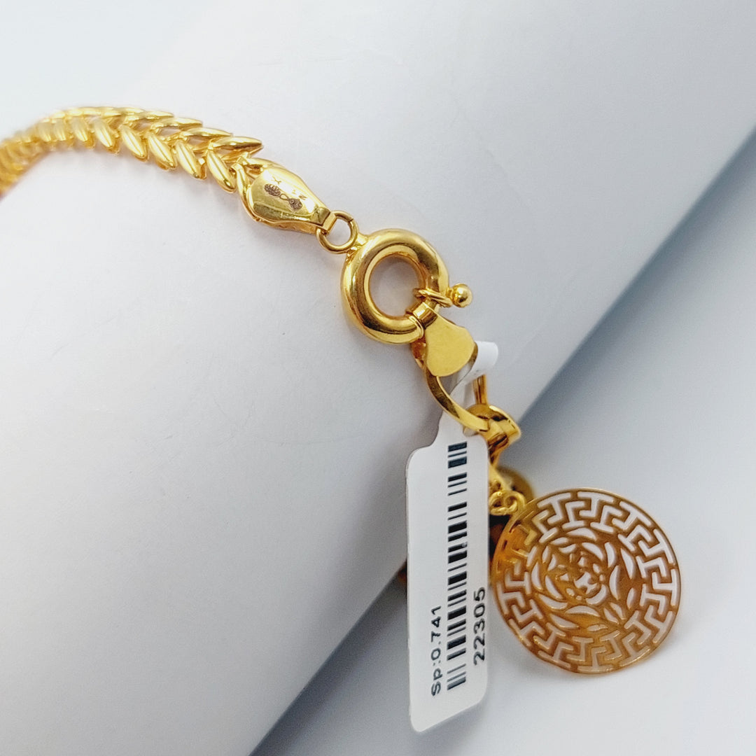 21K Gold Fancy Bracelet by Saeed Jewelry - Image 5