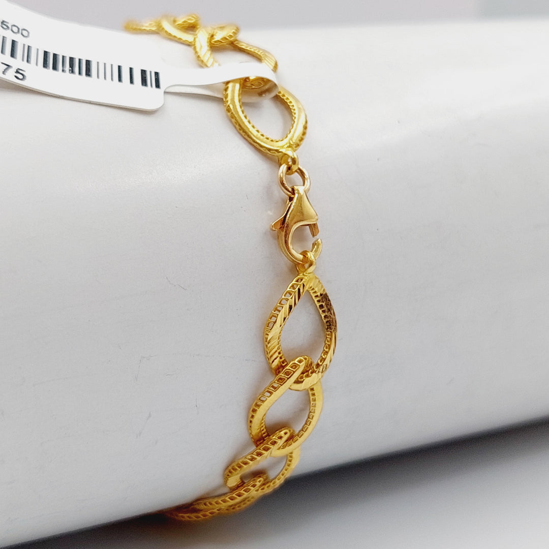 21K Gold Fancy Bracelet by Saeed Jewelry - Image 5