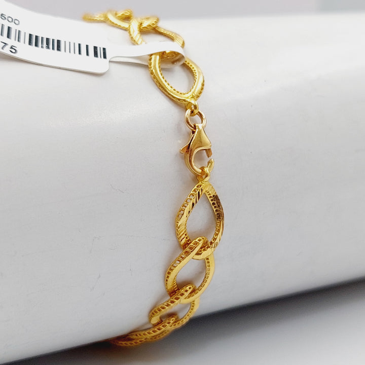 21K Gold Fancy Bracelet by Saeed Jewelry - Image 5